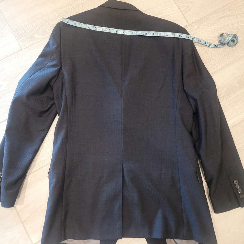 Calvin Klein Men's Pin Stripe Two Button Formal Suit - Picture 9 of 16